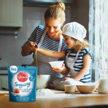 Canderel Sugarly Crunchy Sweetener - Zero Calories and Keto Friendly Sugar Alternative, 2 X 1kg Pack