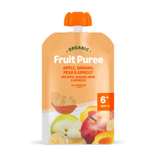 by Amazon Organic Apple Pear Banana Apricot Pouch 6 x 90g Previously