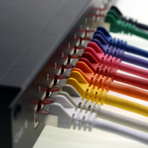 1aTTack.de - 5x 10m CAT6 patch cable S/FTP PIMF shielding CAT.6 RJ45 network cable Ethernet cable DSL LAN router switch modem patch panel - red - 5 pi