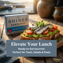 Shines Tinned Sardines in Spring Water 12 x 106g Cans
