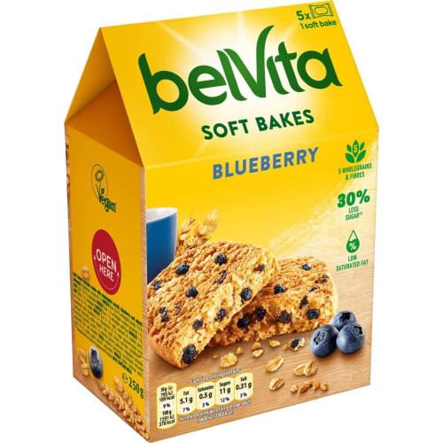 Belvita Breakfast Biscuits Soft Bakes Filled With Blueberry Soft Biscuits W 1