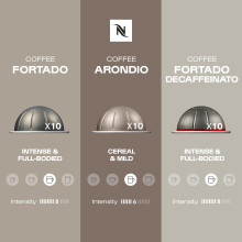 Nespresso Vertuo Coffee Pods Gran Lungo variety pack contains 30 coffe