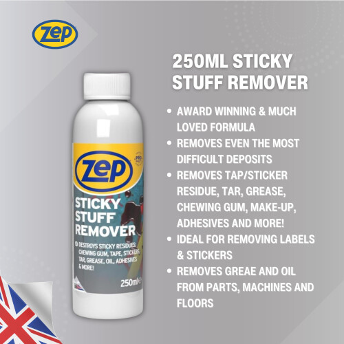 Zep Sticky Stuff Remover 250ml - adhesive remover, glue remover, 2