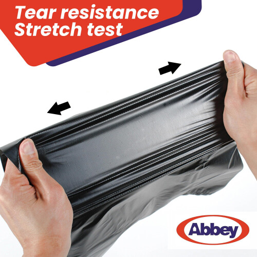 Abbey 20 Black Wheelie Bin Liners 240l Capacity 1