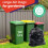 Abbey 20 Black Wheelie Bin Liners 240l Capacity 4