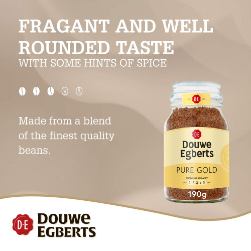 Douwe Egberts Douwe Egberts Pure Gold Medium Roast 190g 1