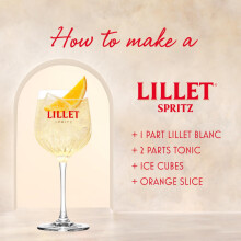 Lillet Blanc French Aperitif Light and Crisp with Citrus Hints Perfec