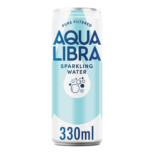 Aqua Libra Sparkling Water 330 ml Pack of 24 1