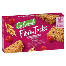 Go Ahead FibreJacks Raspberry Flapjacks 1189 g 1 Pack of 4 Flapjacks
