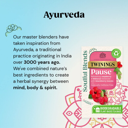 Twinings Twinings Soulful Blends Pause Inspired by Ayurveda  Refreshing Raspberry  H 1