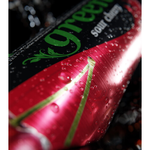 Green Sour Cherry  Low Calorie Soft Drinks  Sparkling Cherry Flavour with 1 1