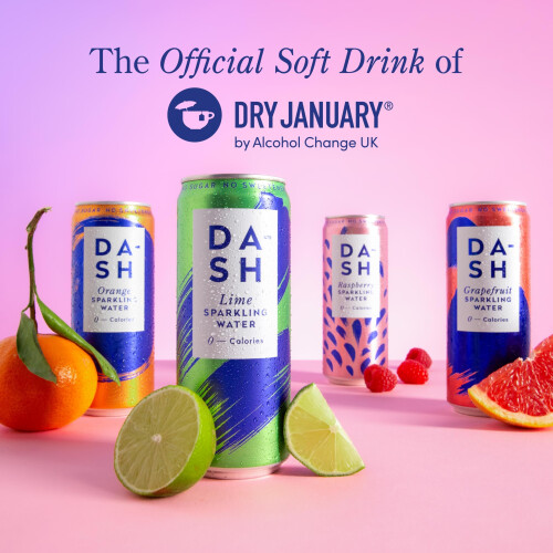 DASH Water Grapefruit  12 x Grapefruit Flavoured Sparkling Spring Water  NO 1