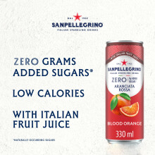 San Pellegrino Italian Sparkling Drinks Zero Sparkling Blood Orange Ca