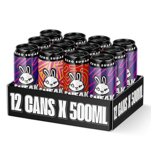 SNEAK Energy Drink Cans  Cherry Limeade Purple Storm  Raspberry Lemonade  N 1