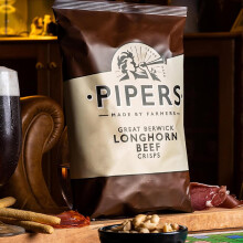 Pipers Crisps Festive Selection Box 8 Flavours with Tote Bag 8 x 40g Multip