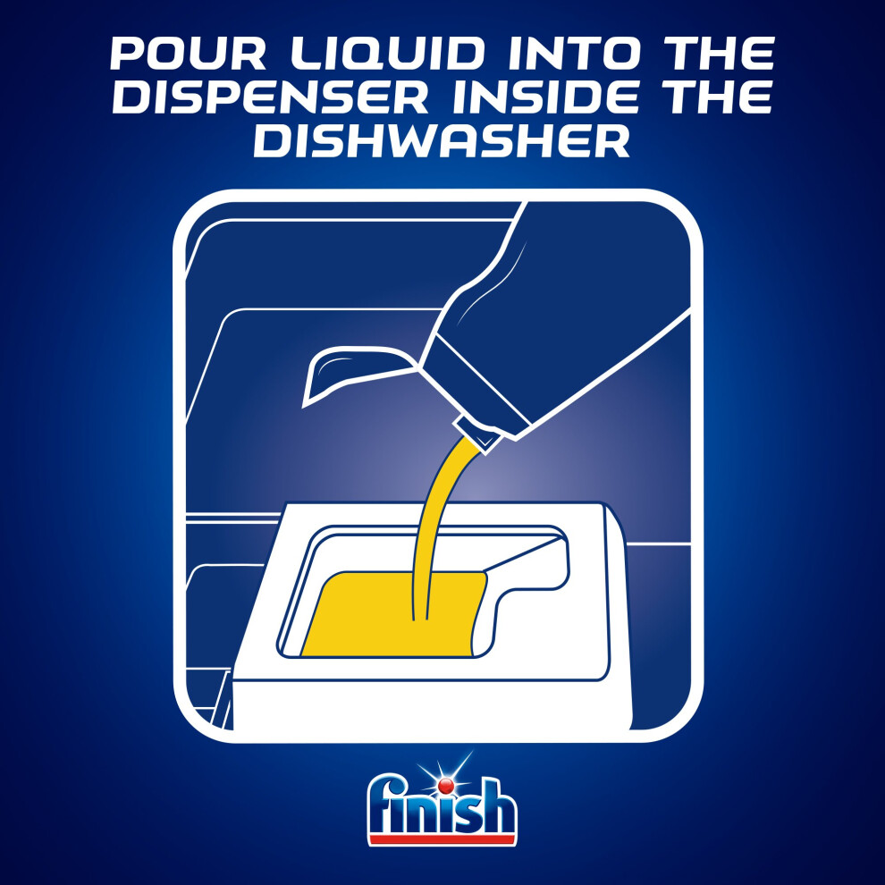Finish Dishwasher Degreaser Gel Lemon 35L 700Ml X 5 Pck 140 Washes Fas Black