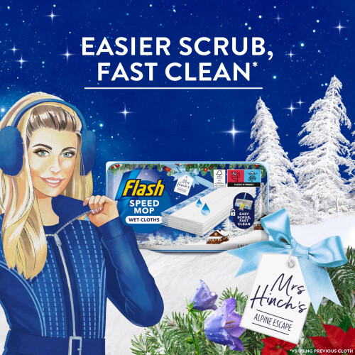 Flash Flash Speedmop Floor Cleaner Wet Cloth Alpine Escape Refills, 96ct 2