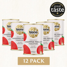 Biona Organic Chopped Tomatoes 400 g Pack of 12