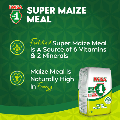 Iwisa Maize Meal Super, 1 kg 1