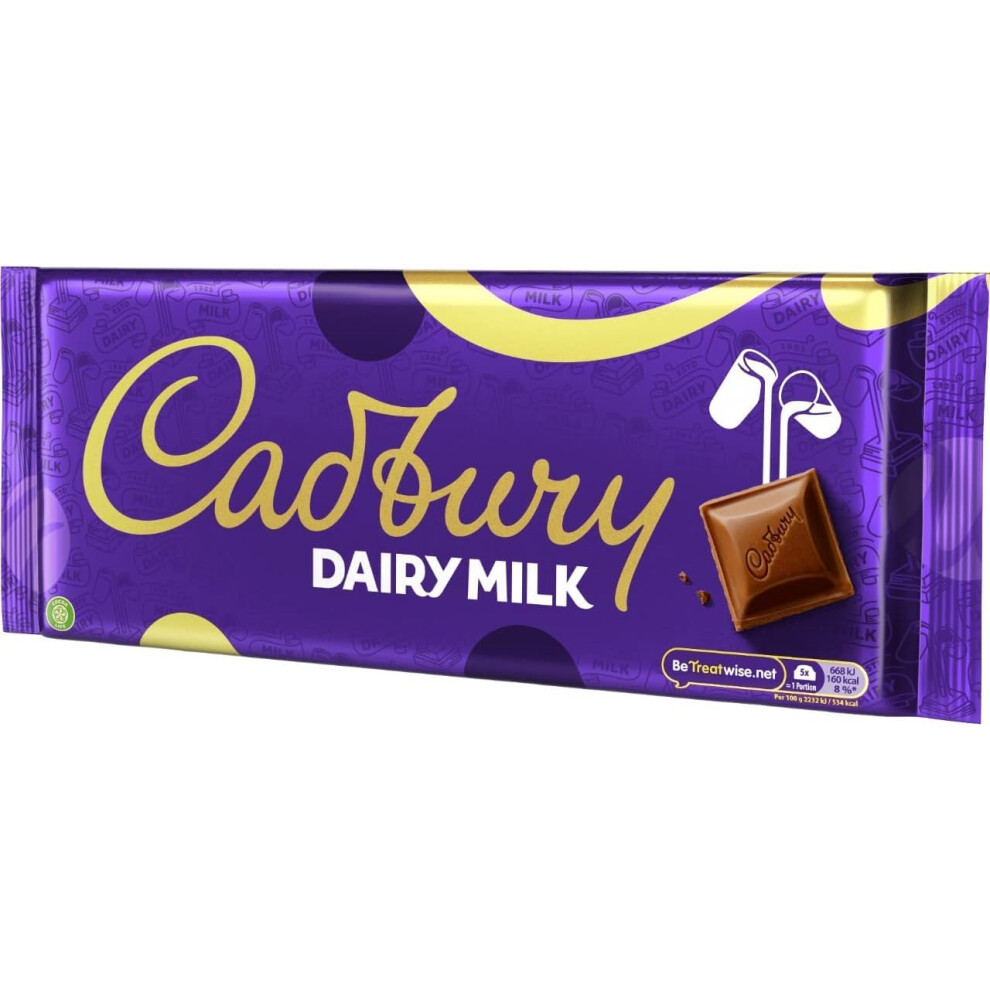 Cadbury Dairy Milk Chocolate Bar Smooth Creamy Milk Chocolate Great F