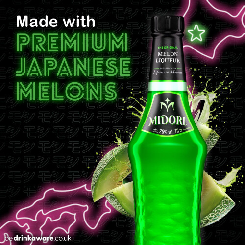 Midori Melon Liquor, fruit liqueurs, 70cl 2