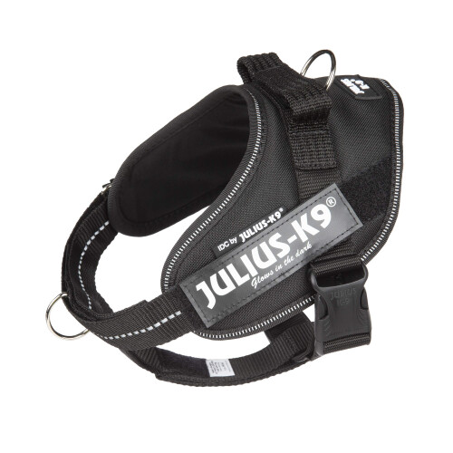 Julius-K9 Dog Harness with Front Control Belt, Black, S/Mini 1