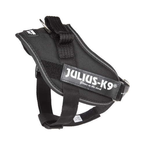 Julius-K9 Dog Harness with Front Control Belt, Black, S/Mini 2