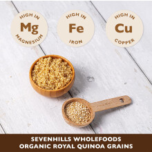 Sevenhills Wholefoods Organic Raw Royal Quinoa Grain 1kg