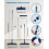Microfibre Mops for Cleaning Floors - BPAWA 150cm Flat Floor Mop with 5