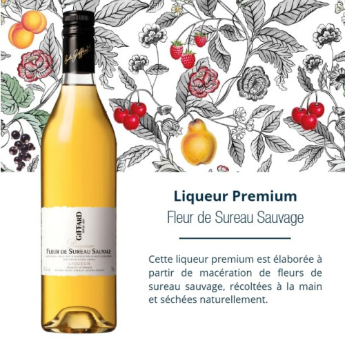 GIFFARD - Premium Elderflower Liqueur for Hugo Spritz - Wild Fleur de 1