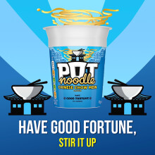 Pot Noodle Chinese Chow Mein Standard Pot Noodle instant vegan snack quick