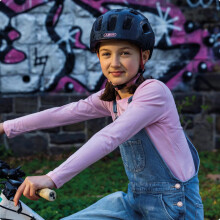 ABUS Youn-I 2.0 bike helmet - with light for children, teenagers and young adults - for girls and boys