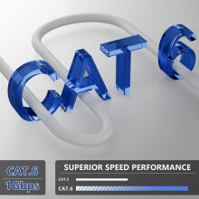 Ethernet Cable 50m Outdoor, Cat 6 FTP 23AWG External Bulk Internet Cable 50 Meters Lan Cable Outside Extra Long High Speed Network Cable Shielded Anti