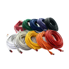 1aTTack.de - 10x 15m CAT6 patch cable S/FTP PIMF shielding CAT.6 RJ45 network cable Ethernet cable DSL LAN router switch modem patch panel - 10 colors