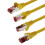 1aTTack.de - 10x 3 meter CAT6 patch cable S/FTP PIMF shielding CAT.6 RJ45 network cable Ethernet cable DSL LAN router switch modem patch panel - yello 8