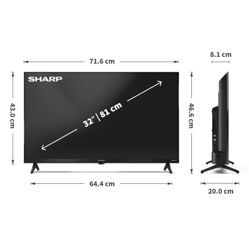 Sharp Sharp 32-inch HD Ready Roku Smart TV 32HD2325K 2