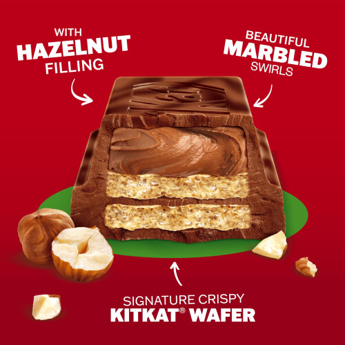 KitKat KitKat Hazelnut filled Dark  Milk Chocolate Crispy Wafer Sharing Bar 9 1