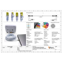 1aTTack.de Cat.7 network cable 3.0 m black pack of 10 Cat7 Ethernet cable network LAN cable raw cable 10 Gb s SFTP PIMF LSZH set patch cable with Rj 4
