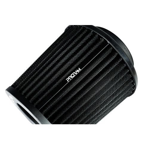 PRORAM Universal 80mm ID Neck Performance High Flow Induction Cone Air Filter, Black 1
