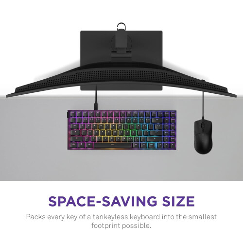 NZXT Function 2 MiniTKL | 2024 Compact Tenkeyless Optical Gaming Keyboard |Illuminated RGB | 8K Polling Rate | Linear Optical Switches | Adjustable Ac 2
