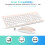 Wireless Keyboard Mouse Combo, cimetech Compact Full Size Wireless Keyboard and Mouse Set 2.4G Ultra-Thin Sleek Design for Windows, Computer, Desktop, 5