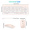 Wireless Keyboard Mouse Combo, cimetech Compact Full Size Wireless Keyboard and Mouse Set 2.4G Ultra-Thin Sleek Design for Windows, Computer, Desktop, 6