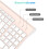 Wireless Keyboard Mouse Combo, cimetech Compact Full Size Wireless Keyboard and Mouse Set 2.4G Ultra-Thin Sleek Design for Windows, Computer, Desktop, 7