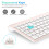 Wireless Keyboard Mouse Combo, cimetech Compact Full Size Wireless Keyboard and Mouse Set 2.4G Ultra-Thin Sleek Design for Windows, Computer, Desktop, 8