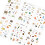 6Sheets Scrapbooking Decorative Sticker Waterproof-light  time 1