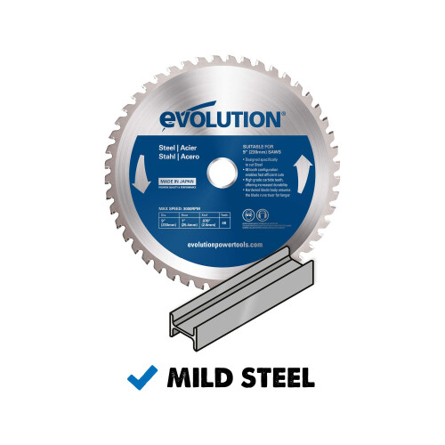 Evolution Power Tools 230BLADEST Mild Steel Carbide-Tipped Blade, 230 mm 1