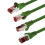1aTTack.de - 10x 7.5m CAT6 patch cable S/FTP PIMF shielding CAT.6 RJ45 network cable Ethernet cable DSL LAN router switch modem patch panel - green - 8