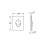 Grohe GROHE 38505P00 Skate Air Flush Plate (Vertical Placement) - Brushed Chrome 2