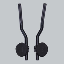 BBB Cycling AeroBase Aluminium Tri Bars Ergo-bend Aerobar for Road Bikes with Multi-adjustable EVA Arm Pads Compatible with 25.4/31.8 mm Bike Handleba