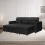 (Black Linen) 4 Seater Reversible Sofa Bed Storage Sofa Bed Pull-Out Sleeper Corner L-Shaped UK 6